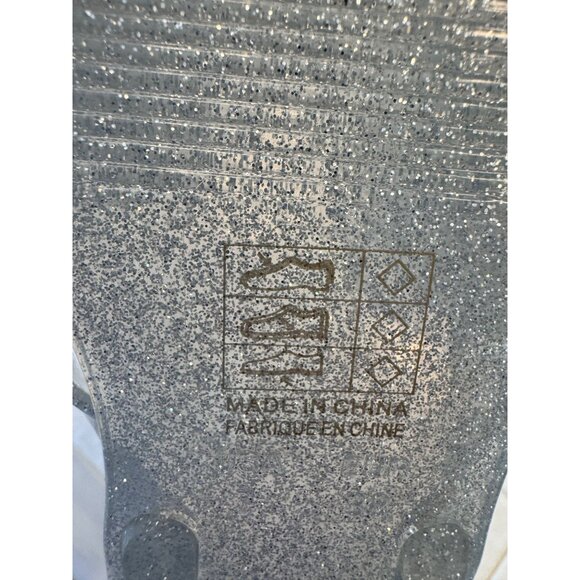 Jeffrey Campbell Jelly FLoralee Sandals Size 7 Shimmer Silver EU 38 NWOB - Picture 5 of 10